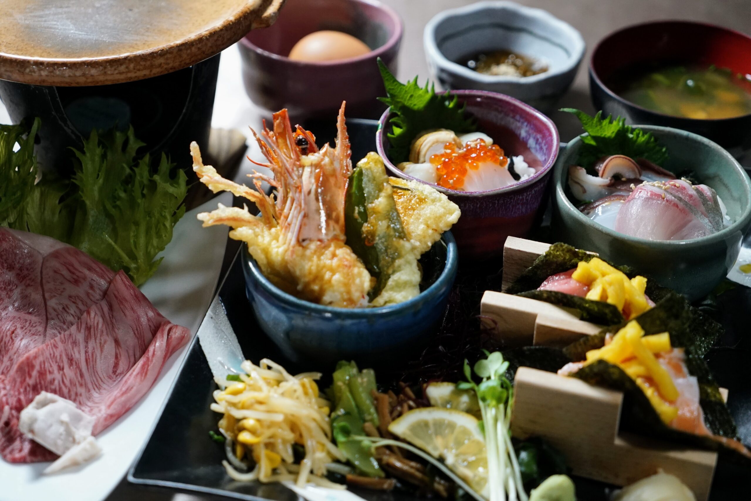 海鮮よくばり定食　焼すき付き